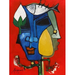Abrar Ahmed, 12 x 16 Inch, Oil on Cardboard, Figurative Painting, AC-AA-427